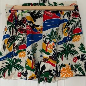 2 Piece Tropical Print Set